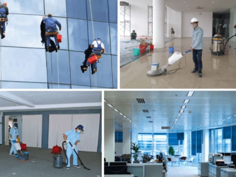 Thuê dịch vụ vệ sinh tòa nhà giúp doanh nghiệp tiết kiệm nhân lực