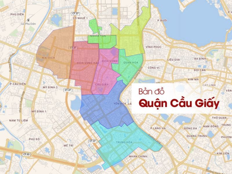 Các khu vực phục vụ dịch vụ vệ sinh tòa nhà ở Cầu Giấy